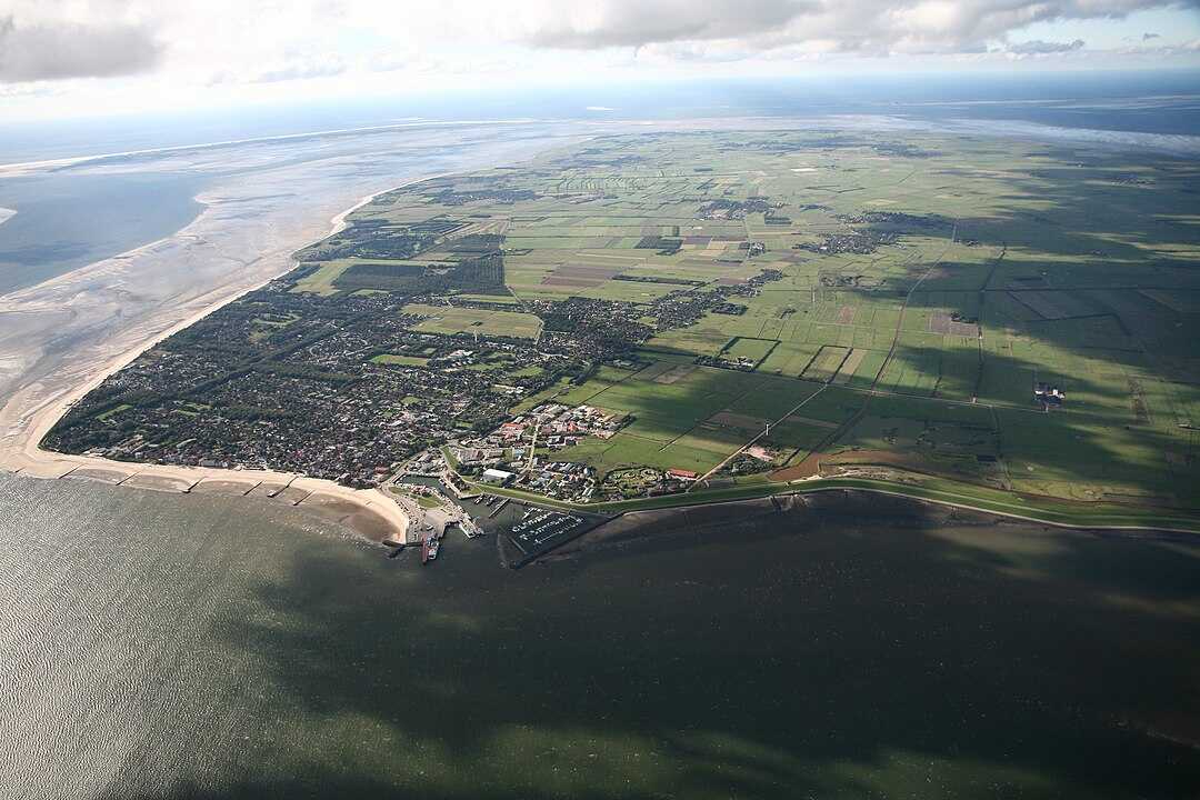 letecký pohled na ostrov